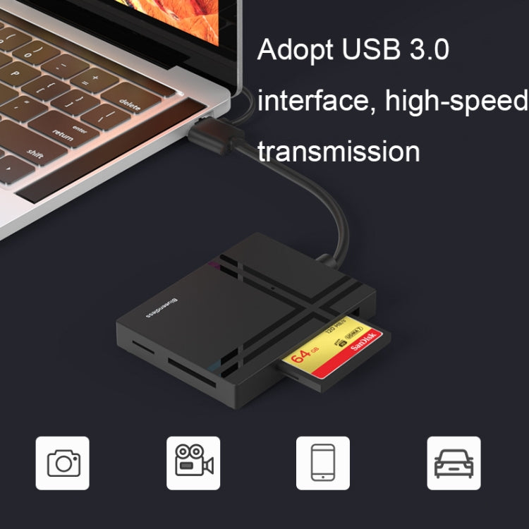 Blueendless C5U3 Type-C/USB-C 5-In-1 CF/XD/TF/SD/MS Card Reader(5 In 2) -  by Blueendless | Online Shopping South Africa | PMC Jewellery | Buy Now Pay Later Mobicred