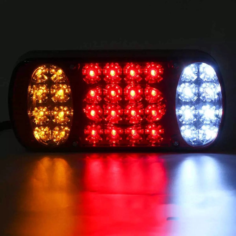 MK-231 12V Trailer Truck Car Straw Hat Lamp Beads Taillights(Red) - Warning Lights by PMC Jewellery | Online Shopping South Africa | PMC Jewellery | Buy Now Pay Later Mobicred