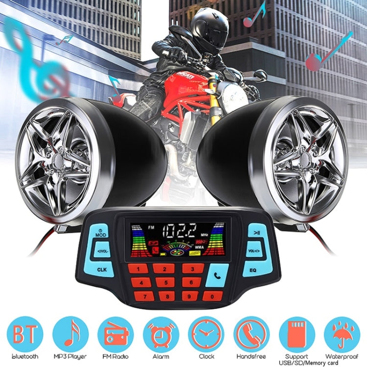 Motorcycle Aluminum Alloy Bluetooth Audio MP3 With Display - Others by PMC Jewellery | Online Shopping South Africa | PMC Jewellery | Buy Now Pay Later Mobicred