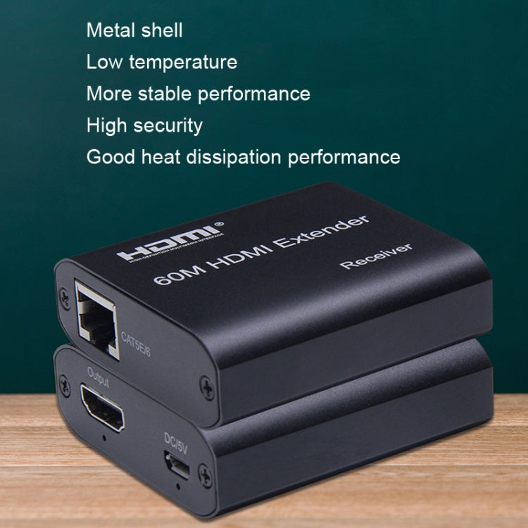BW-HE60U HDMI Extender 60m RJ45 To HDMI Network Cable Transmission - Amplifier by PMC Jewellery | Online Shopping South Africa | PMC Jewellery | Buy Now Pay Later Mobicred