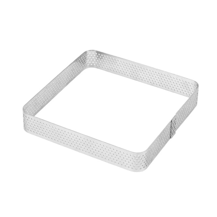 BN1006 Stainless Steel Mousse Circle Thickened Perforated Cake Mold DIY Baking Tools, Specification: Square 3.9 inches - Food Molds by PMC Jewellery | Online Shopping South Africa | PMC Jewellery