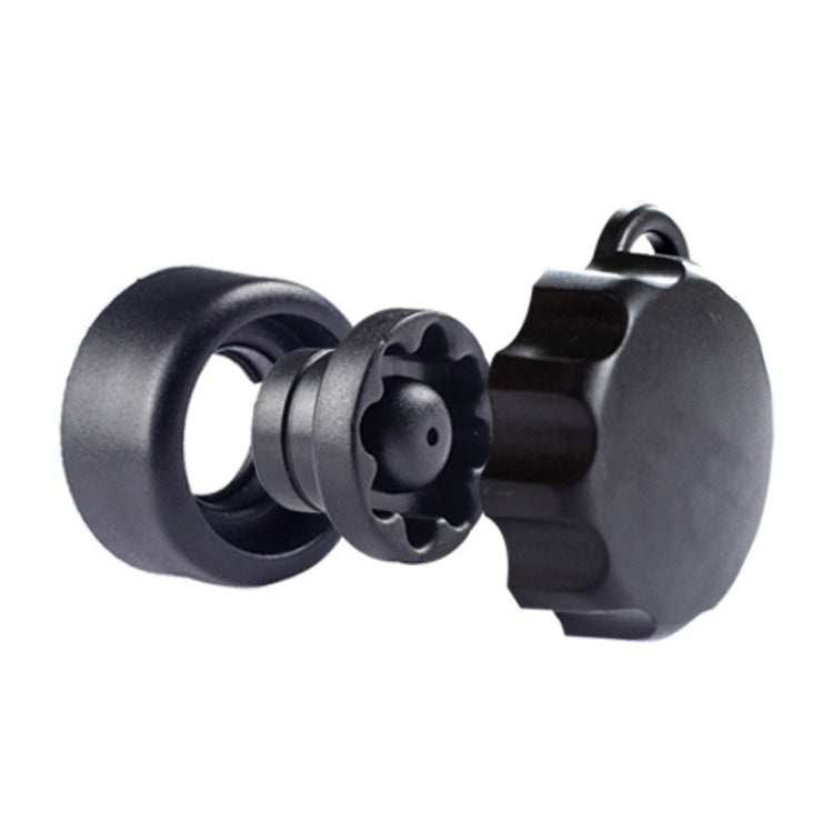 M6 Copper Nut Ant-theft Knob Motorcycle Mobile Phone Navigation Bracket Ant-theft Accessories(Black) - Holder by PMC TechLife | Online Shopping South Africa | PMC TechLife | Buy Now Pay Later Mobicred