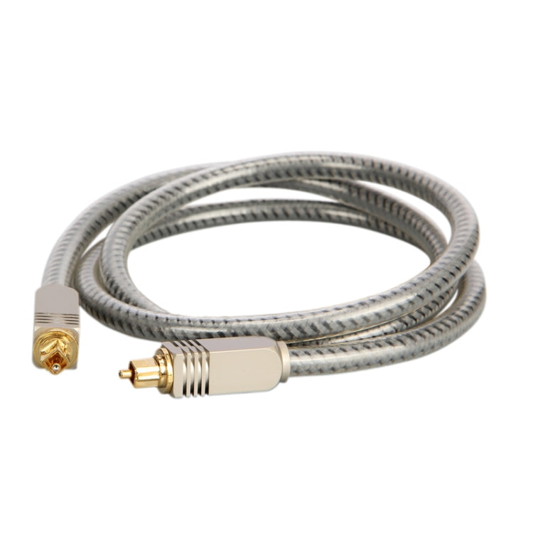 EMK YL/B Audio Digital Optical Fiber Cable Square To Square Audio Connection Cable, Length: 10m(Transparent Gray) - Audio Optical Cables by EMK | Online Shopping South Africa | PMC Jewellery | Buy Now Pay Later Mobicred