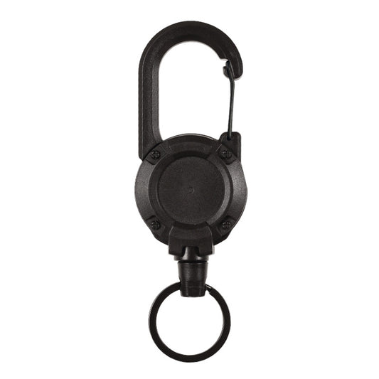 Backpack Carabiner Plastic Retractable Pull Badge Reel, Color: Black-Fiber Rope - Hooks by PMC Jewellery | Online Shopping South Africa | PMC Jewellery | Buy Now Pay Later Mobicred