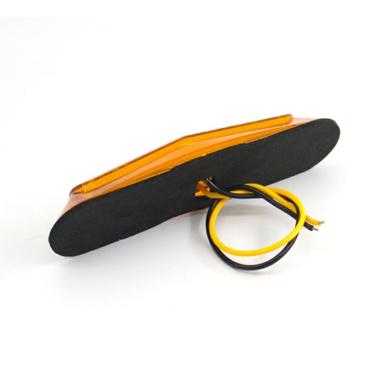4pcs MK-162 6LED Light Guide Side Light 10-30V Trailer Side Tail Light(Yellow) - Warning Lights by PMC TechLife | Online Shopping South Africa | PMC TechLife | Buy Now Pay Later Mobicred