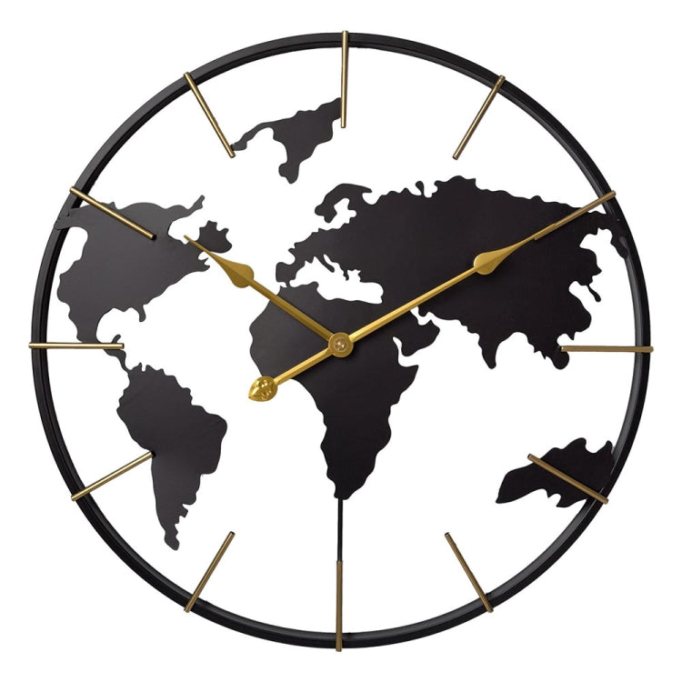 0818 3D Stereo World Map Art Wall Decoration Clock Round Wall Clock(Style 2) - Wall Clock by PMc TechLife | Online Shopping South Africa | PMc TechLife | Buy Now Pay Later Mobicred