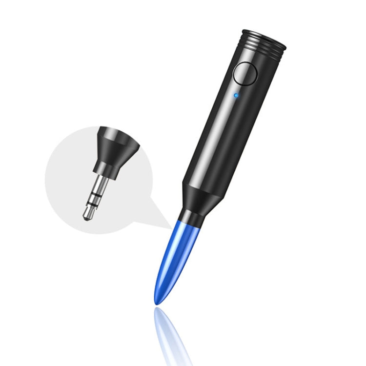 M416 Car Bluetooth Receiver Player Audio Receiver Adapter AUX Converter(Royal Blue) - Bluetooth Adapters by PMC TechLife | Online Shopping South Africa | PMC TechLife | Buy Now Pay Later Mobicred