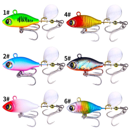HENGJIA Submerged VIB Fake Lures Sequin Lures, Size: 5.8cm 14g(6 Colors Boxed) - Fishing Lures by HENGJIA | Online Shopping South Africa | PMC Jewellery