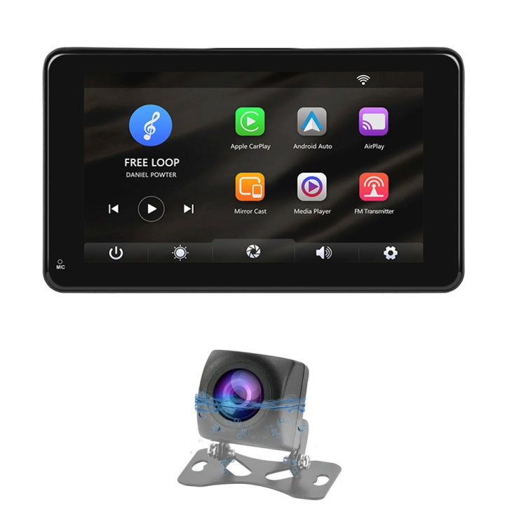 A3135 7 Inches HD Wired Smart Screen With Wireless CarPlay + Android Auto + Android With Camera - Car MP3 & MP4 & MP5 by PMC TechLife | Online Shopping South Africa | PMC TechLife