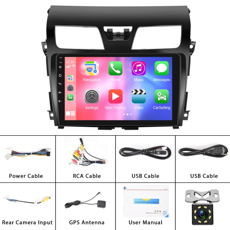 For Nissan Teana 13-16 10.1-Inch Reversing Video Large Screen Car MP5 Player, Style: WiFi Edition 2+64G(Standard+8 Lights Camera) - Car MP3 & MP4 & MP5 by PMC TechLife | Online Shopping South Africa | PMC TechLife | Buy Now Pay Later Mobicred