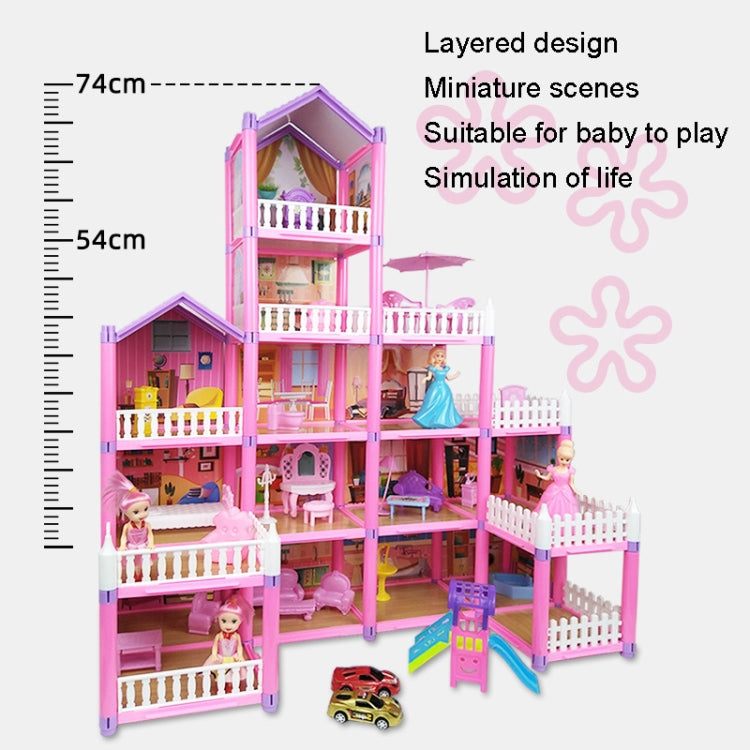 DSJ55-2 126pcs/set Children Passing Domestic Toy Doll House Princess Castle Set Simulation Disguise House - Pretend Play Toys by PMC Jewellery | Online Shopping South Africa | PMC Jewellery