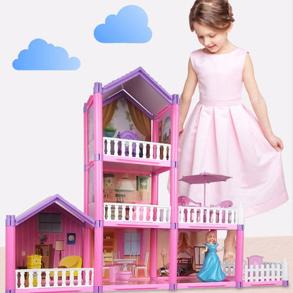 DSJ55-A 274pcs/set Children Passing Domestic Toy Doll House Princess Castle Set Simulation Disguise House - Pretend Play Toys by PMC Jewellery | Online Shopping South Africa | PMC Jewellery