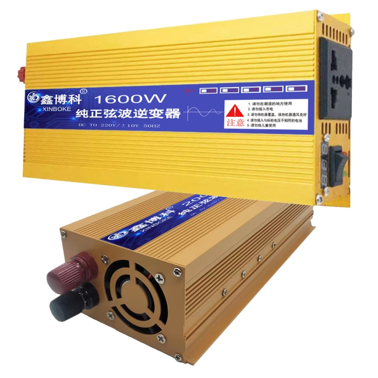 XINBOKE High Power Household Car Sine Wave Inverter 48V 1600W To 220V 800W(Single Display) - Pure Sine Wave by PMC Jewellery | Online Shopping South Africa | PMC Jewellery | Buy Now Pay Later Mobicred