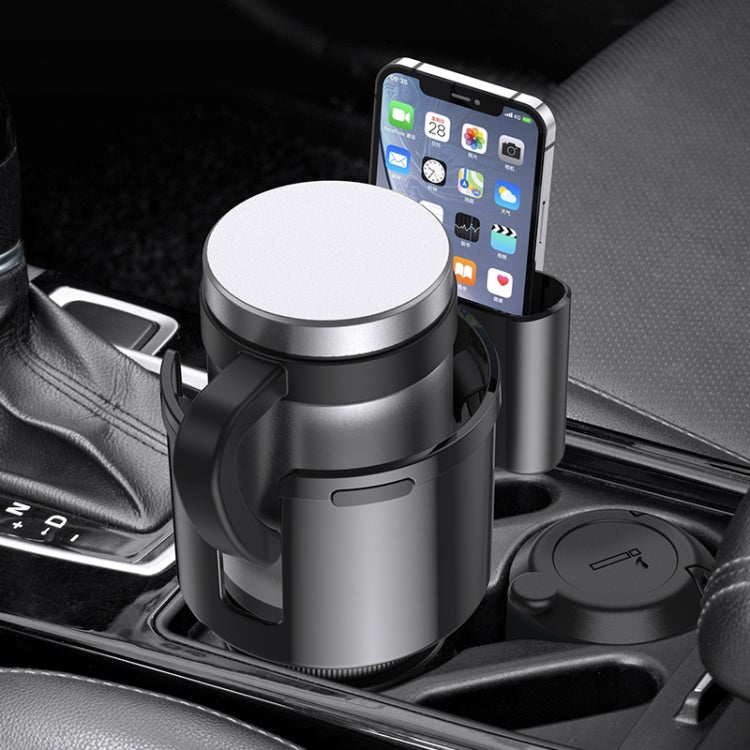 2 in 1 Car Center Console Water Cup Holder Multi-purpose Storage Box(Black) - Car Drink Holders by PMC Jewellery | Online Shopping South Africa | PMC Jewellery | Buy Now Pay Later Mobicred