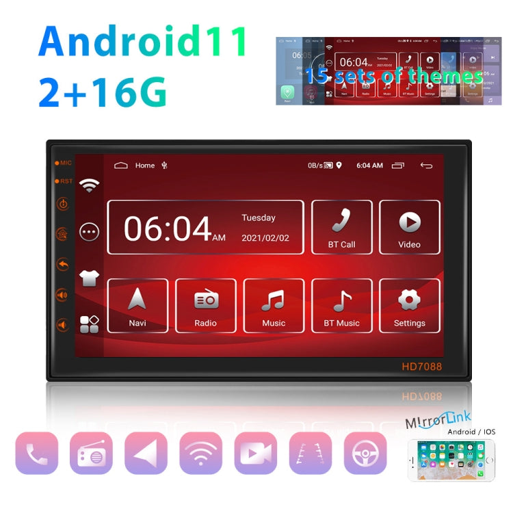 A2769 7 Inch Android Navigation WIFI Version 2+16G Vehicle Machine Central Control Large Screen, Spec: Standard - Car MP3 & MP4 & MP5 by PMC Jewellery | Online Shopping South Africa | PMC Jewellery | Buy Now Pay Later Mobicred