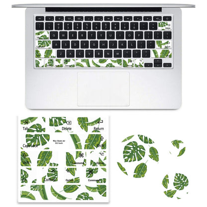 for Macbook Air 13.3 inch 5pcs Laptop Keyboard PVC Sticker(Leaves) - Keyboard Protector by PMC Jewellery | Online Shopping South Africa | PMC Jewellery | Buy Now Pay Later Mobicred