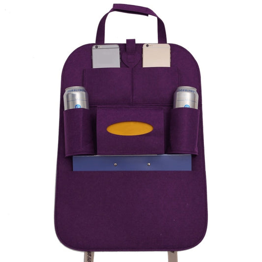 Car Multifunctional Seat Back Storage Hanging Bag, Size: 40x56cm(Purple) - Stowing Tidying by PMC Jewellery | Online Shopping South Africa | PMC Jewellery | Buy Now Pay Later Mobicred