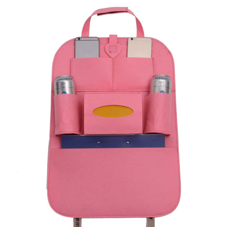 Car Multifunctional Seat Back Storage Hanging Bag, Size: 40x56cm(Pink) - Stowing Tidying by PMC Jewellery | Online Shopping South Africa | PMC Jewellery | Buy Now Pay Later Mobicred