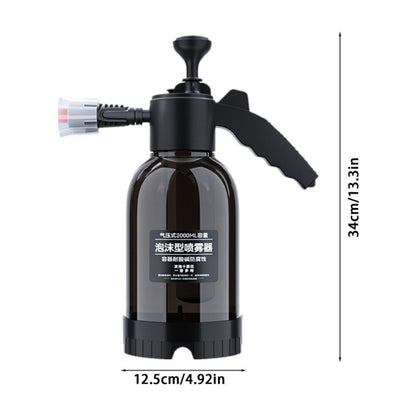 2L Foam Sprayer Pressure Spray Bottle for Car Washing Plants Watering Fertilizing(Black) - Car washing supplies by PMC Jewellery | Online Shopping South Africa | PMC Jewellery | Buy Now Pay Later Mobicred