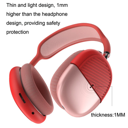 T2 For Apple AirPods Max 1pair Bluetooth Headset Anti-Fall Silicone Protective Case(Red) - For AirPods Max by PMC Jewellery | Online Shopping South Africa | PMC Jewellery