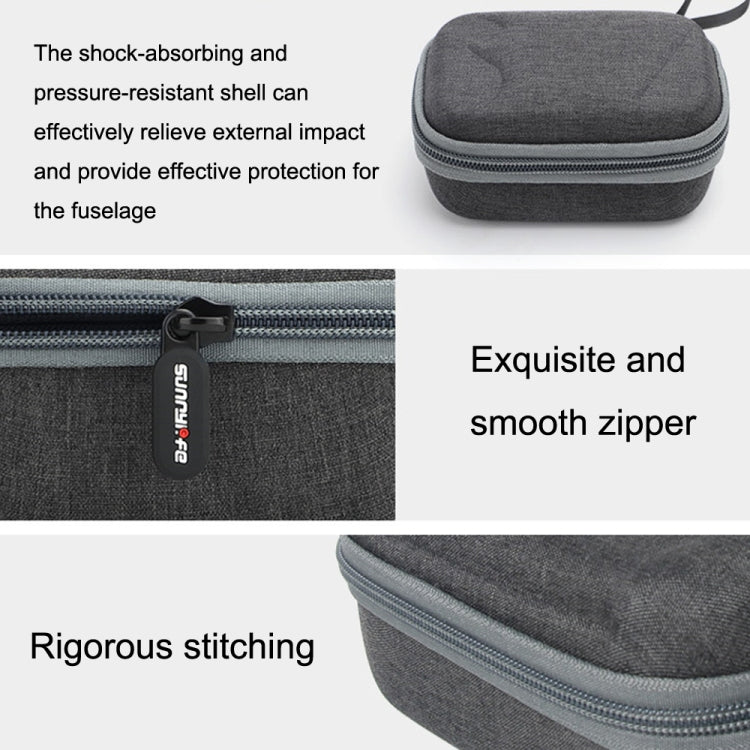 For DJI MIC Sunnylife B557 Wireless Microphone Portable Protective Box Storage Bag(Dark Gray) - Microphone by Sunnylife | Online Shopping South Africa | PMC Jewellery