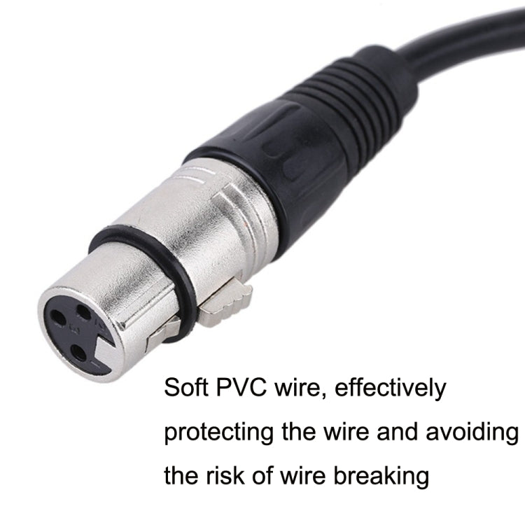 6.35mm Caron Female To XLR 2pin Balance Microphone Audio Cable Mixer Line, Size: 15m - Microphone Audio Cable & Connector by PMC Jewellery | Online Shopping South Africa | PMC Jewellery | Buy Now Pay Later Mobicred