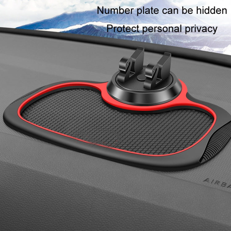 Car Center Console Mobile Phone Anti-skid Mat Temporary Parking Number Plate(With Bracket) - Car Anti-Slip Mats by PMC Jewellery | Online Shopping South Africa | PMC Jewellery | Buy Now Pay Later Mobicred