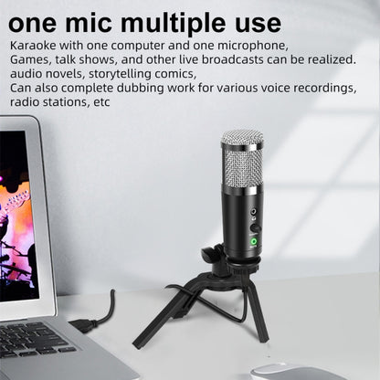 A9 USB Computer Phone Live Broadcast Microphone National K Song Recording Wired Microphone With Stand - Microphone by PMC Jewellery | Online Shopping South Africa | PMC Jewellery | Buy Now Pay Later Mobicred