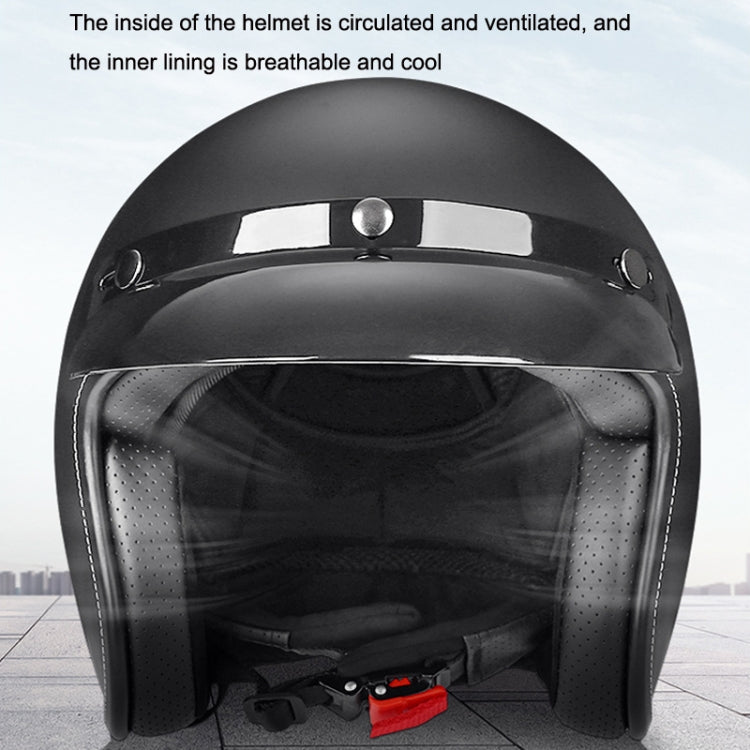 BYB 701 All Seasons Retro Motorcycle Helmet, Size: L(Bright White) - Helmets by BYB | Online Shopping South Africa | PMC TechLife | Buy Now Pay Later Mobicred