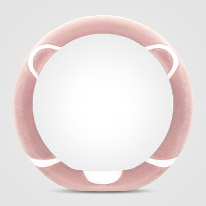 Car Steering Wheel Cartoon Short Fluff Handle Cover, Size: 38cm(Pink D Shape) - Seat Belts & Padding by PMC Jewellery | Online Shopping South Africa | PMC Jewellery | Buy Now Pay Later Mobicred