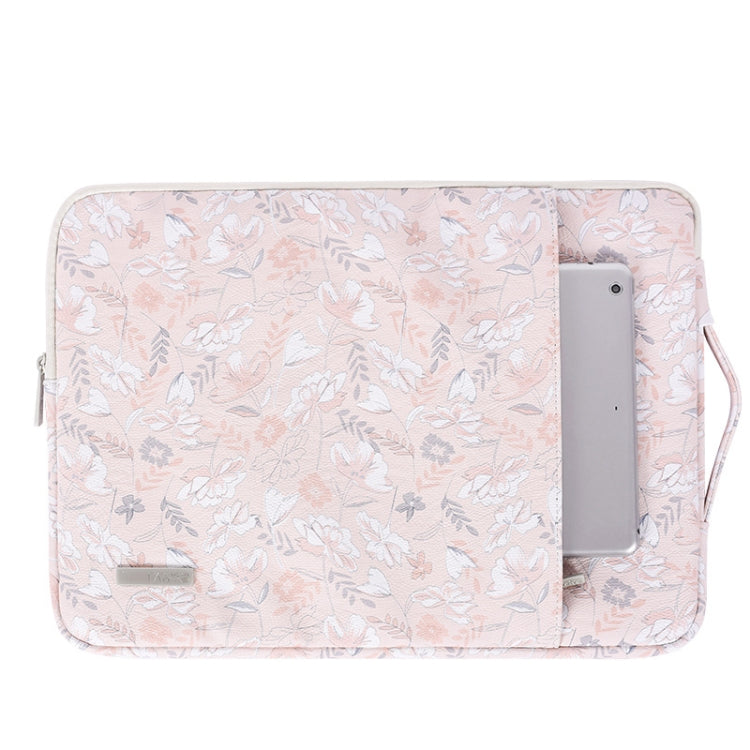 G4-89  PU Laptop Case Tablet Sleeve Bag with Telescoping Handle, Size: 15 Inch(Light Pink) - 15 inch by PMC Jewellery | Online Shopping South Africa | PMC Jewellery | Buy Now Pay Later Mobicred