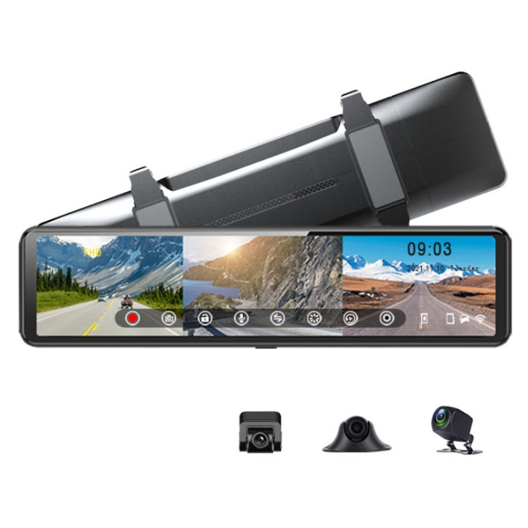 S33 2.5K Smart Screen Triple Recording 1080P Streaming Media Driving Recorder - Car DVRs by PMC Jewellery | Online Shopping South Africa | PMC Jewellery | Buy Now Pay Later Mobicred