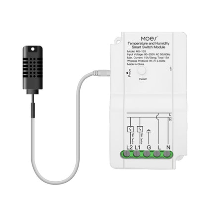 WiFi Switch Module+Temperature and Humidity Probe Tuya Dual-way Temperature and Humidity Switch Timer Smart Switch - Smart Switch by PMC Jewellery | Online Shopping South Africa | PMC Jewellery | Buy Now Pay Later Mobicred