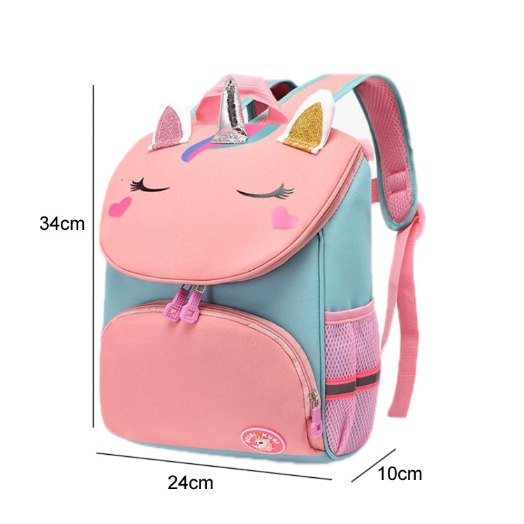 Kindergarten Children Cute Cartoon Backpack School Bag(Watermelon Red Unicorn) - Kids Bags by PMC Jewellery | Online Shopping South Africa | PMC Jewellery