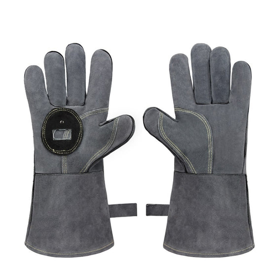 Outdoor Camp BBQ Gloves High Temperature Resistant Insulation Gloves(Gray) - Safety Gloves by PMC Jewellery | Online Shopping South Africa | PMC Jewellery