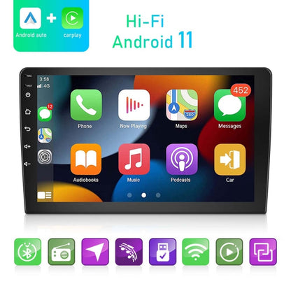 A3012 9 Inch Android Navigation CarPlay 1+32G Dual-Spindle Universal Central Control Screen Car Navigator Reversing Video Player(Standard) - Car MP3 & MP4 & MP5 by PMC Jewellery | Online Shopping South Africa | PMC Jewellery | Buy Now Pay Later Mobicred