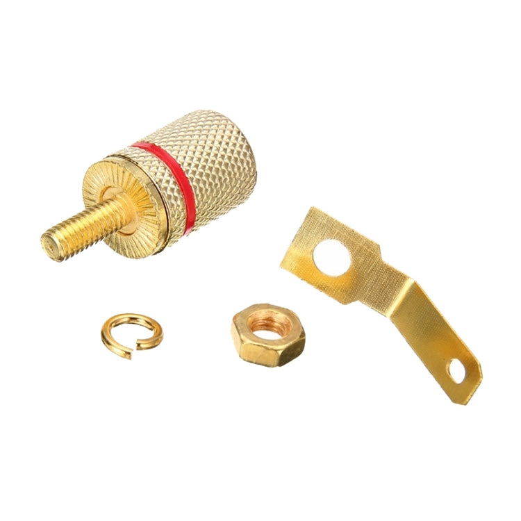 10pcs Speaker Gold-plated 4MM Banana Plug Terminal(306) - Terminal connectors by PMC Jewellery | Online Shopping South Africa | PMC Jewellery