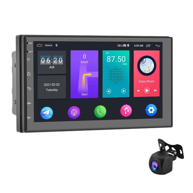 A2797 7 Inch Android WiFi 2+32G Central Control Large Screen Universal Car Navigation Reversing Video Player, Style: Standard+AHD Camera - Car MP3 & MP4 & MP5 by PMC Jewellery | Online Shopping South Africa | PMC Jewellery | Buy Now Pay Later Mobicred