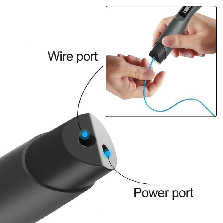 SL-300  3D Printing Pen 8 Speed Control High Temperature Version Support PLA/ABS Filament With US Plug(Black -green) - 3D Printer by PMC Jewellery | Online Shopping South Africa | PMC Jewellery | Buy Now Pay Later Mobicred