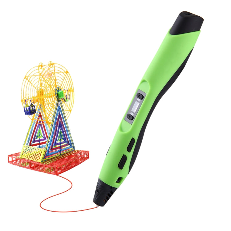 SL-300  3D Printing Pen 8 Speed Control High Temperature Version Support PLA/ABS Filament With UK Plug(Black -green) - 3D Printer by PMC Jewellery | Online Shopping South Africa | PMC Jewellery | Buy Now Pay Later Mobicred