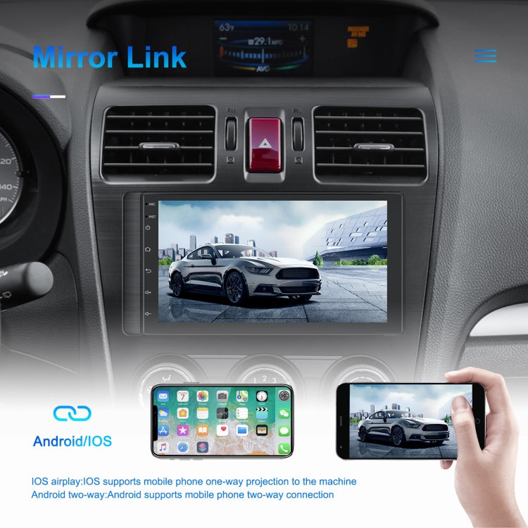 A3194 7 Inch Android 11 Central Control Carplay 2+32G Car Large Screen Navigation Reversing Video Player, Style: Standard+AHD Camera - Car MP3 & MP4 & MP5 by PMC Jewellery | Online Shopping South Africa | PMC Jewellery