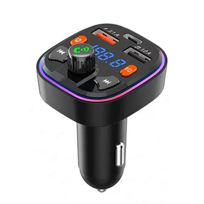 Q5 3.1A USB+PD Bluetooth Car Charger Car FM Transmitter Colorful Lighting - Bluetooth Car Kits by PMC Jewellery | Online Shopping South Africa | PMC Jewellery | Buy Now Pay Later Mobicred