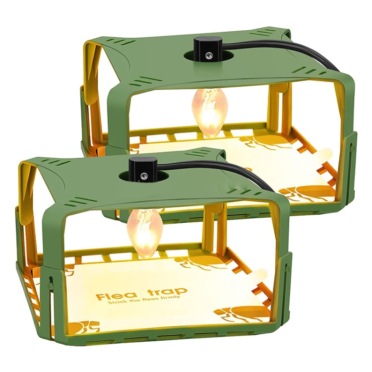 2pcs SK121 Square Fly Trap Flea Trap Pet Household Flea Light Catcher(EU Plug) - Traps by PMC TechLife | Online Shopping South Africa | PMC TechLife | Buy Now Pay Later Mobicred