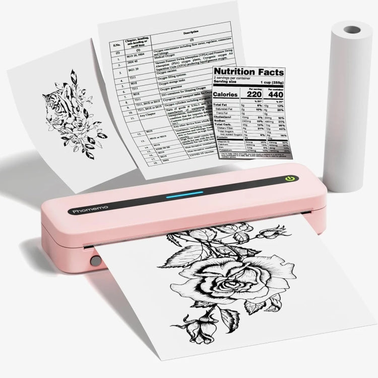 Phomemo M832 300dpi Wireless Thermal Portable Printer, Size: Letter Version(Pink) - Printer by Phomemo | Online Shopping South Africa | PMC Jewellery | Buy Now Pay Later Mobicred