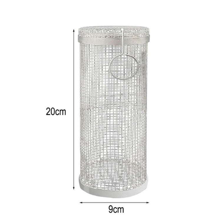 Outdoor Stainless Steel Barbecue Cage BBQ Round Mesh Tube 20cm With Hook - Cookwares & Tablewares by PMC Jewellery | Online Shopping South Africa | PMC Jewellery