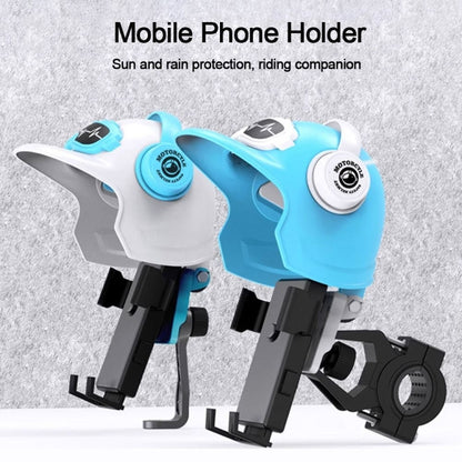 Small Helmet Sunscreen Phone Stand Bracket Motorcycle Mobile Phone Holder,Spec: Handlebar White - Holder by PMC Jewellery | Online Shopping South Africa | PMC Jewellery | Buy Now Pay Later Mobicred