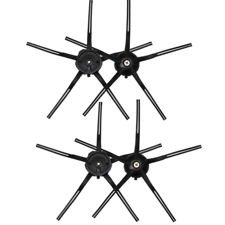 For Roborock S7 / T7S / T7S Plus G10 4pcs Black Side Brush - For Roborock Accessories by PMc TechLife | Online Shopping South Africa | PMc TechLife | Buy Now Pay Later Mobicred