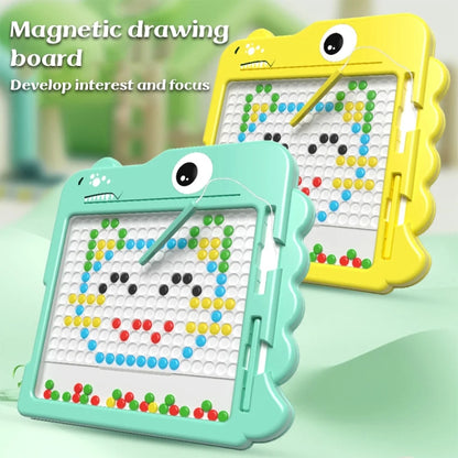 Kids Magnetic Drawing Board Big Chess Children Creative Toys, Spec: 106 Beads Dinosaur Yellow - Drawing Toys by PMC Jewellery | Online Shopping South Africa | PMC Jewellery | Buy Now Pay Later Mobicred