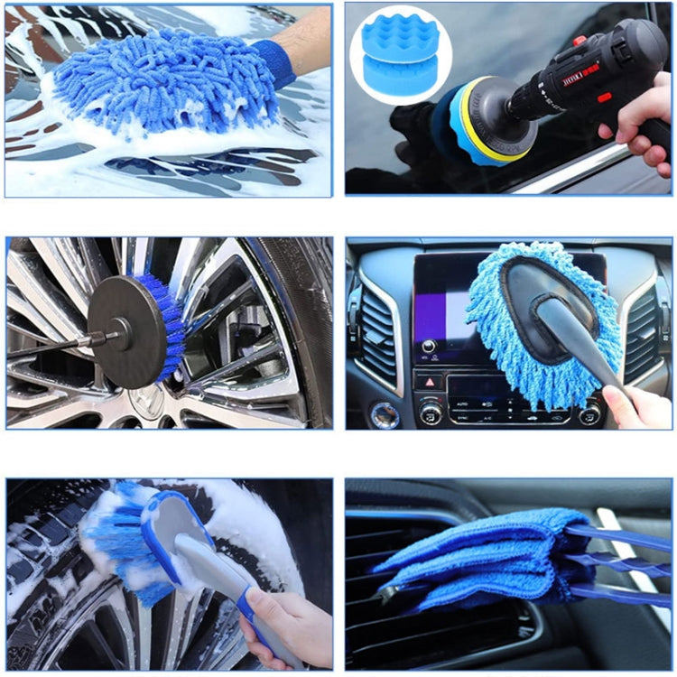 23pcs/set WRS-CS29 Car Wash Cleaning Brush Set Car Interior Crevice Cleaning Electric Drill Brush - Car washing supplies by PMC Jewellery | Online Shopping South Africa | PMC Jewellery | Buy Now Pay Later Mobicred