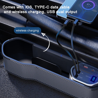 Vehicle Seat Gap Storage Box Organizer Front Seat Console Side Pocket ,Spec: Wireless Charging Ordinary  Wire - Stowing Tidying by PMC Jewellery | Online Shopping South Africa | PMC Jewellery | Buy Now Pay Later Mobicred